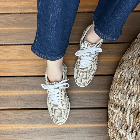 Jimmy Choo Snakeskin Print Sneakers size EU 37 - Picture 1 of 15